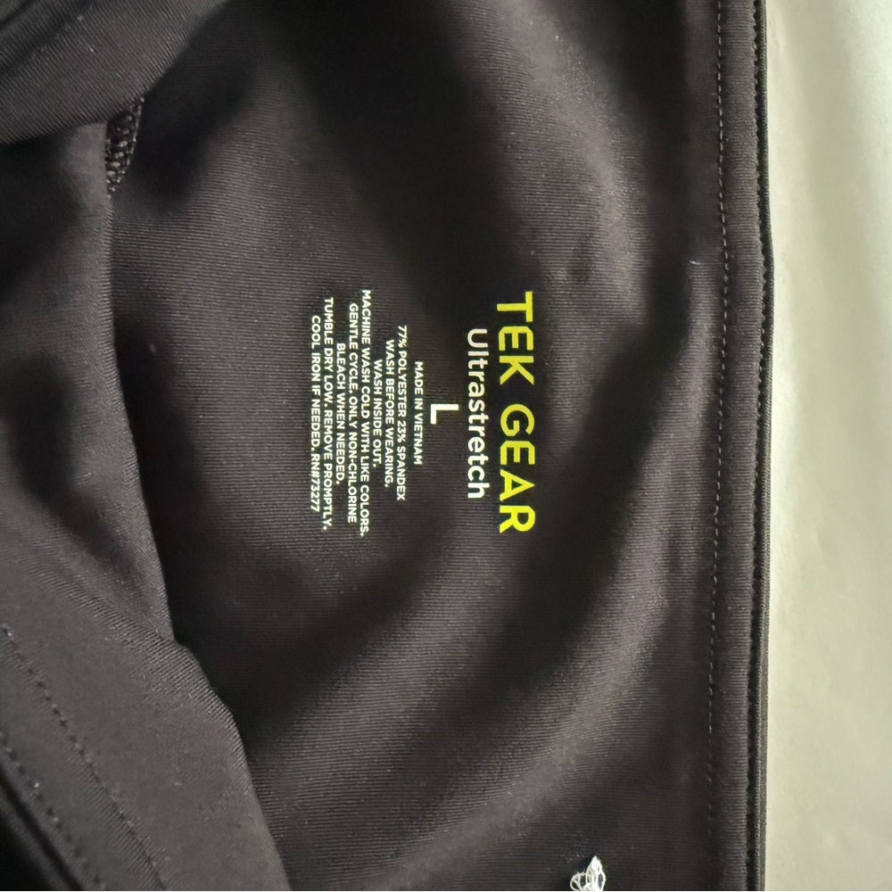 Tekgear Black Wide Leg Women's Workout Pants Sz L - Picture 4 of 4